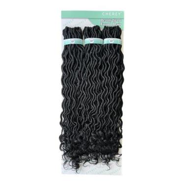 Imagem de Cabelo Dread Faux Locs Goddess Curl Cherey 60cm 260g, 1*