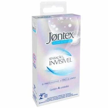 Imagem de Preservativo jontex sensação invisível com 4 camisinhas