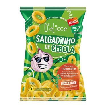 Imagem de SALGADINHO DE MILHO CEBOLA 50G DELICCE