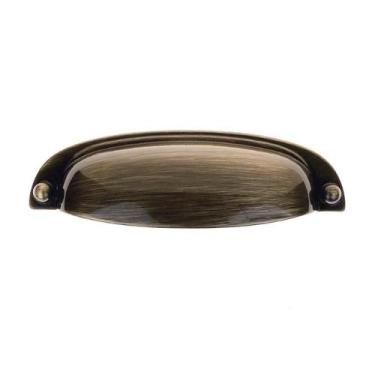 Imagem de Puxador P/Moveis Concha Stilo 96mm Ouro Velho - GRUPPA, Colonial/Envel