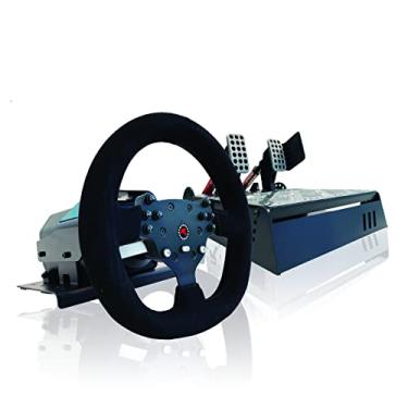 Imagem de GTR Simulator RS30 Ultra Force Feedback Driving Racing Wheel Suede Leather Cover Instant Gear Shifters with V3 Responsive Adjustable Metal Base 2-Pedals for PC