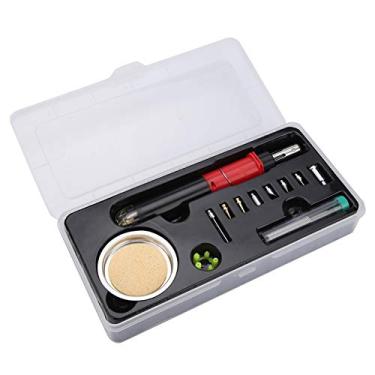 Imagem de Ferro de Solda a Gás do Tipo Caneta, Conjunto de Ferro de Solda de Butano de 12 Em 1, Ferramenta Essencial Com Acessórios para Solda e Pistola de Chama