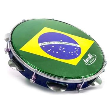 Imagem de PANDEIRO INJETADO AZUL PELE BRASIL