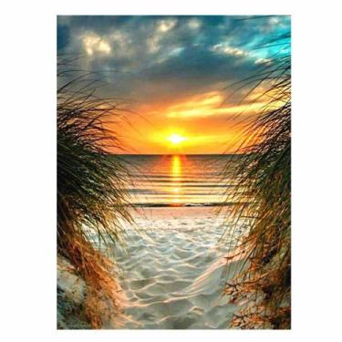 Imagem de Artesanato Pintura Com Diamante Diy 30x40 - PRAIA CY-FJ00563 - PPSHOP