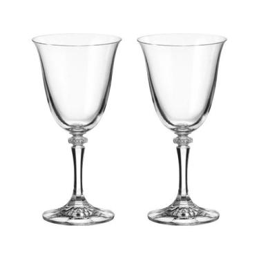 Imagem de Taça De Cristal Bohemia Para Vinho 290 ml Branta 2 Peças - Bohemia Cry