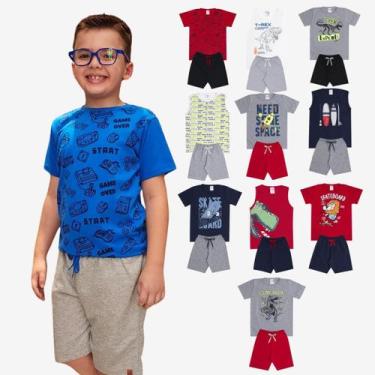 Imagem de Kit Sortido 20 Peças de Roupas Infantil Menino Kit 10 Conjuntos Infant