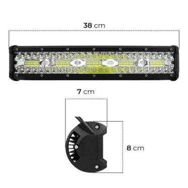 Imagem de Barra Led 300w Farol Milha Auxiliar Automotivo Carro Caminhão Farolete