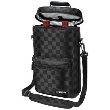 Imagem de Bolsa Térmica Para Transporte de Vinhos até 2 Garrafas, OPUX, Preto