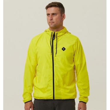 Imagem de Jaqueta Corta Vento Masculino Com Capuz WSS Brasil Diamond, Amarelo, P