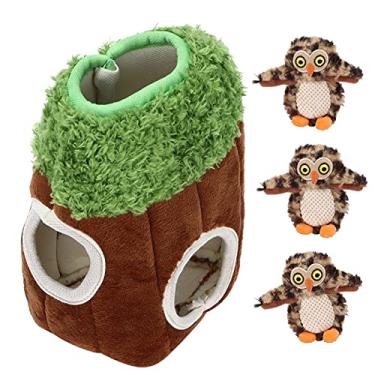 Imagem de Xcello Quebra-cabeça macio para cães com buraco de árvore, brinquedo interativo para buscar, esconder e estimular mentalmente