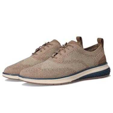 Imagem de Cole Haan Og Energyweave Stitchlite Wing Oxfords masculinos, Sésamo claro/café/azul-petróleo/marfim, 39
