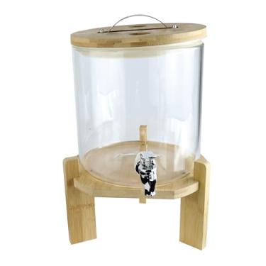 Imagem de Suqueira em Vidro Borossilicato com Suporte e Tampa em Bambu 5L L Hermitage - Full Fit