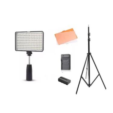 Imagem de Iluminador Profissional Led TL-160+bateria+carregador+tripe 2m t - Sol