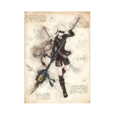 Imagem de Final Fantasy Anime Poster Canvas Wall Art Vintage Videogames Figura E