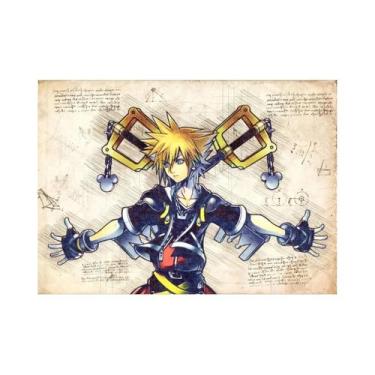 Imagem de Final Fantasy Anime Poster Canvas Wall Art Vintage Videogames Figura E