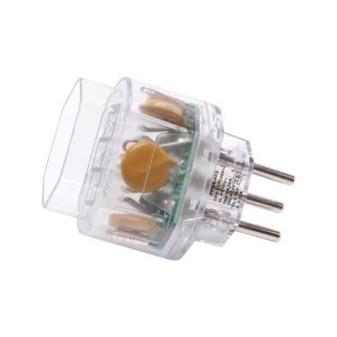 Imagem de Protetor Portátil Dps 2p+t 10a Contra Surtos Margirius, Transparente