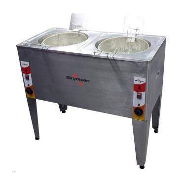 Imagem de Fritadeira Elétrica 24D Skymsen 24L Óleo 14L 2Cubas 2X 8000W