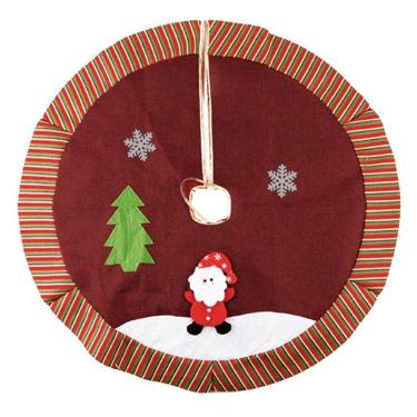 Imagem de Saia Para árvore De Natal Temática Vermelha Papai Noel 90cm