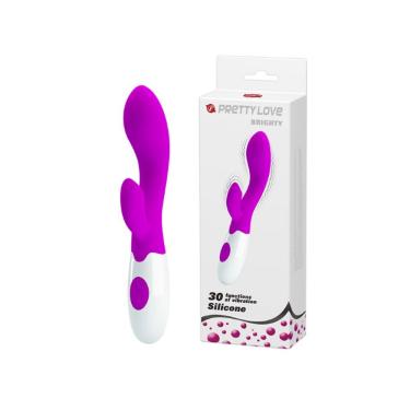 Imagem de Vibrador Ponto G 30 Vibrações Brighty Pretty Love Magenta