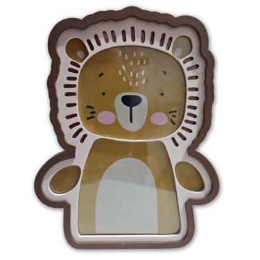 Imagem de Luminária De Mesa Placa Painel Infantil Animaizinhos Decor Leãozinho