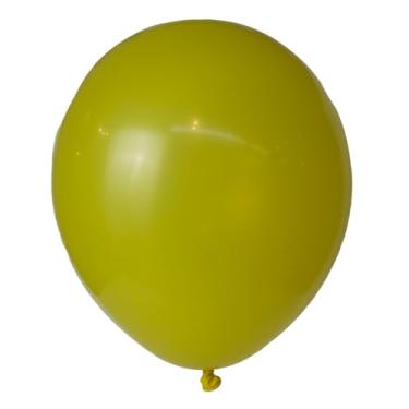 Imagem de Bexiga Balão Liso 5" Látex Redondo Premium Bello Festas c/50un - Amarelo