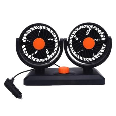 Imagem de Ventilador de Carro Duplo 2 Velocidade 260 ° Cigar de Charuto Rotativo Filador de Resfriamento para SUV RV Truck Dashboard (DC24V)