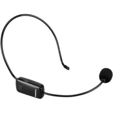 Imagem de Retekess Fone De Ouvido Com Microfone Fm Sem Fio Tr503, Viva-Voz Bateria Recarregável Para Amplificador Voz, Igreja, Guia Turístico, Professor, Vendedor, Conferência, Karaokê (Preto)