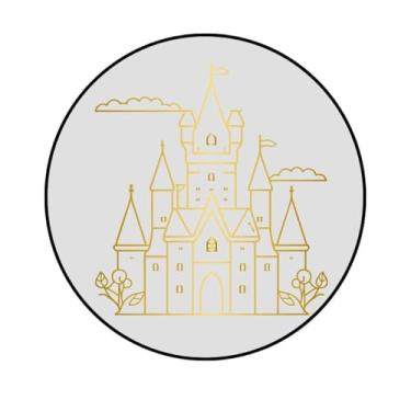 Imagem de Adesivo Decorativo Princesas, Circular, 200mm, Vários Modelos (PR-351, PAPEL RECICLAVEL, 200-MM)