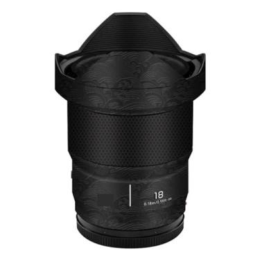 Imagem de Película para câmera protetora de lentes antirarranhões adesivo para Panasonic Lumix S 18 mm F1.8 18 1.8 (onda preta)