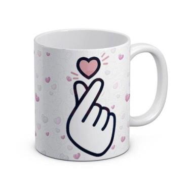 Imagem de Caneca Cerâmica Dorameira - Quatro Estações, Branco, Medidas: 9,7 cm A