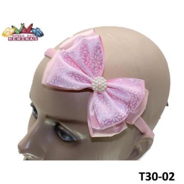 Imagem de 6 Tiara / Arquinho Encapada Infantil Direto Da Fabrica Com Laço Floral