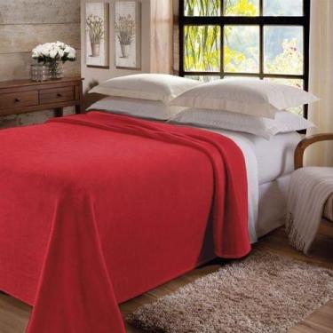 Imagem de Manta Casal Microfibra Jolitex, Torch Red