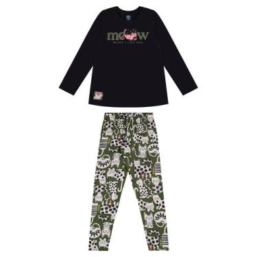 Imagem de Conjunto para Meninas Blusa Meia Malha e Calça Legging em Cotton Bee L