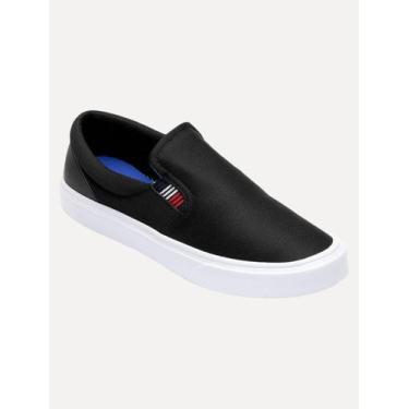Imagem de Tênis Tommy Hilfiger Masculino Slip On Malcolm 22D Preto, 42