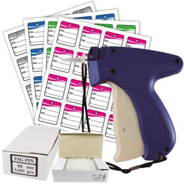 Imagem de Kit Aplicador Tag + 1000 Etiqueta + 5.000 Tag Pin Para Roupa - Sonar