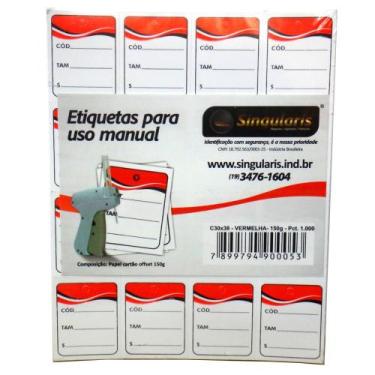 Imagem de 10.000 Etiqueta De Precificação Para Roupas 30x38 Mm - Sonar