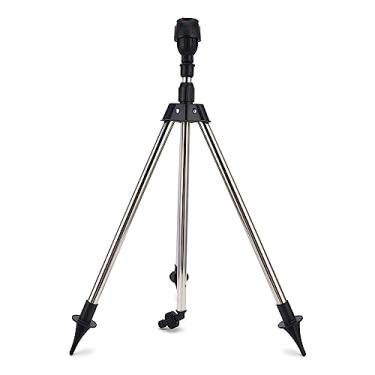 Imagem de CIADAZ Aspersor de irrigação giratório de 360 graus com tripé telescópico Pulverizador rotativo automático Aspersor de irrigação de gramado de jardim