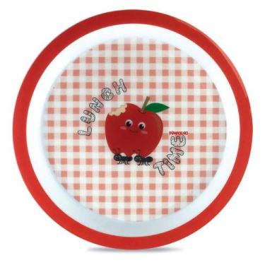 Imagem de Prato Raso Infantil Individual Pimpolho, Maça