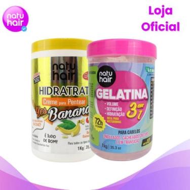 Imagem de Kit Creme para Pentear Yes Banana + Gelatina modeladora de cachos 3 em