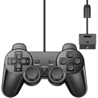 Imagem de Suncala Wired Game Controller Compatible with PS2 Console, 7.2FT Cable, Black Brand