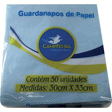 Imagem de GUARDANAPO DE PAPEL AZUL CLARO 30X33CM 50F 560 LEFOL PACOTE
