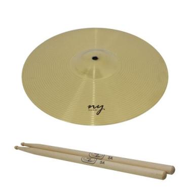 Imagem de Prato de Ataque para Bateria 16" + Baqueta 5A Maple New York