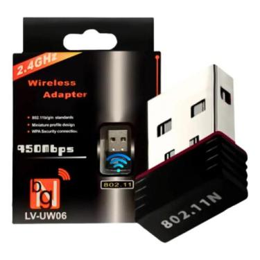 Imagem de Placa Rede Sem Fio Adaptador Usb Wireless 802.11n 950mbps - GLOBAL