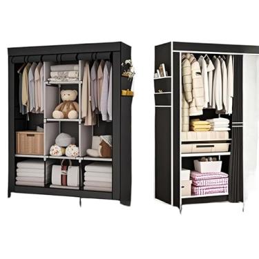 Imagem de Guarda Roupa Portátil Desmontável Organizador Prático Solteiro e Casal