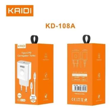 Imagem de Carregador turbo tipo-c 20w - kaidi