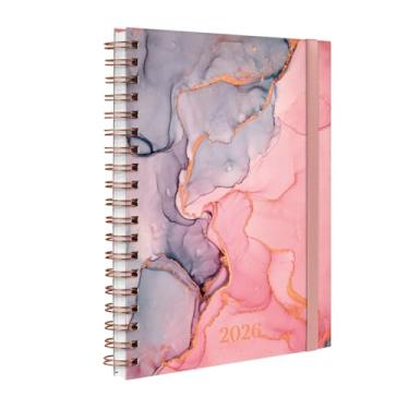 Imagem de Agenda 2026 Planner Semanal Plus Mármore Rosa e Cinza