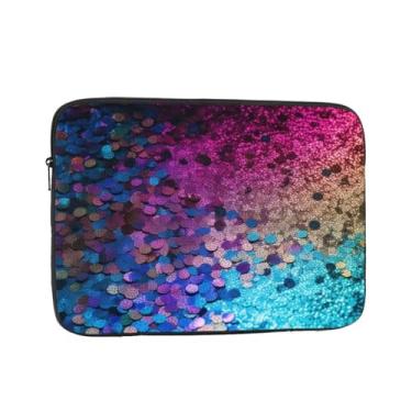 Imagem de Capa para laptop com glitter e lantejoulas para laptop, bolsa de transporte para computador, capa protetora para notebook de 10 polegadas