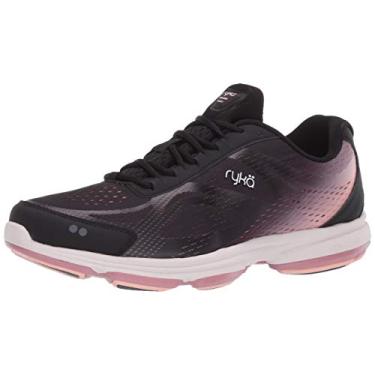 Imagem de T nis de caminhada feminino Ryka Devotion Plus 2, Black Rose, 6 Wide
