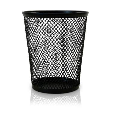 Imagem de Cesto P/ Lixo 12l Aramado Preto Keep - Ei042