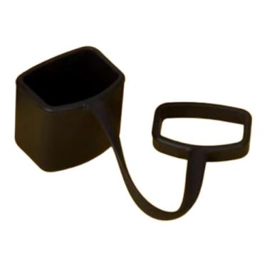 Imagem de simhoa Capa de silicone para bocal Kazoo Proteção para flauta Kazoo Instrumento de portátil Protetor bucal para prática diária de crianças, Preto
